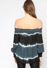 Structure top ( off shoulder) Tie Dye