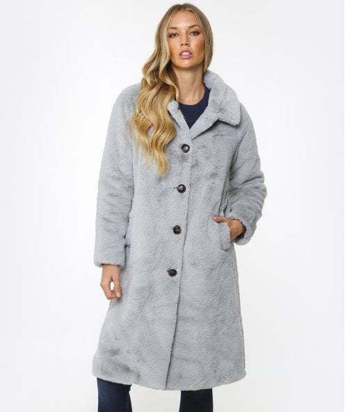 Zonna Long Faux Fur Coat  Rino & Pelle