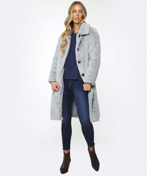 Zonna Long Faux Fur Coat  Rino & Pelle