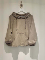 Stonewash hoody - Taupe