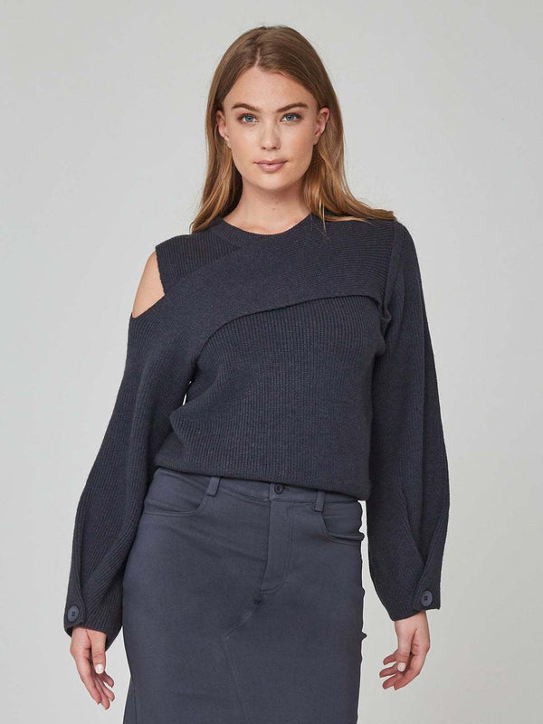 KADIA KNITTED PULLOVER WITH CUTOUTS