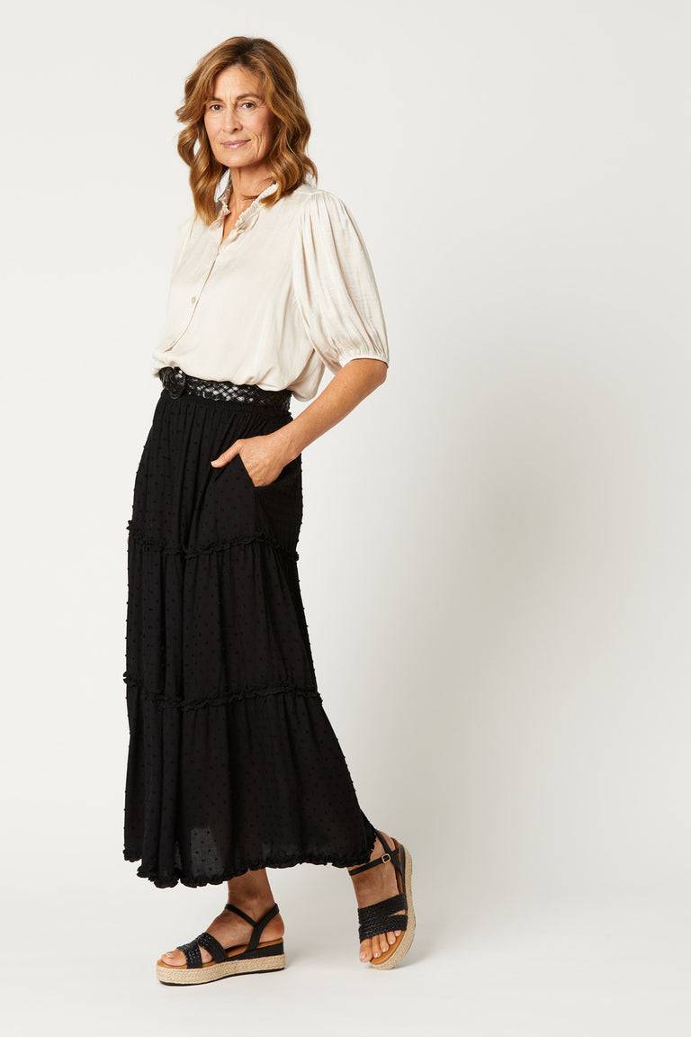 Jungle Maxi Skirt Ebony