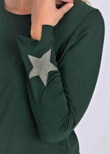 PIA JERSEY TOP WITH STAR DETAILING