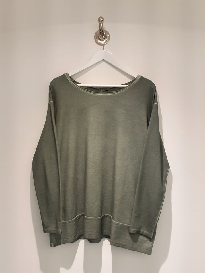 Jerry Jersey Top- Olive