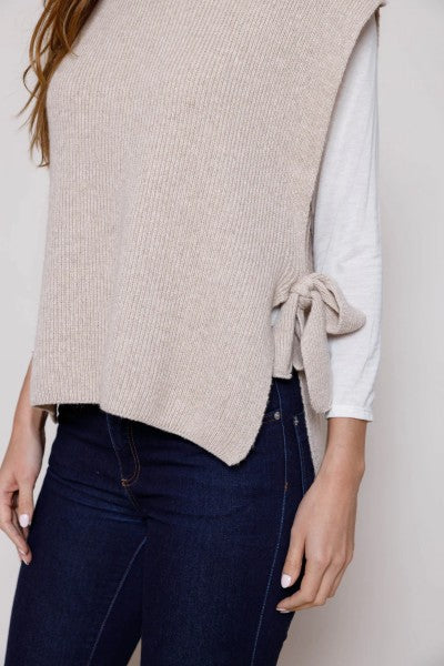 FAHAD KNITTED TANK TOP WITH BOWS