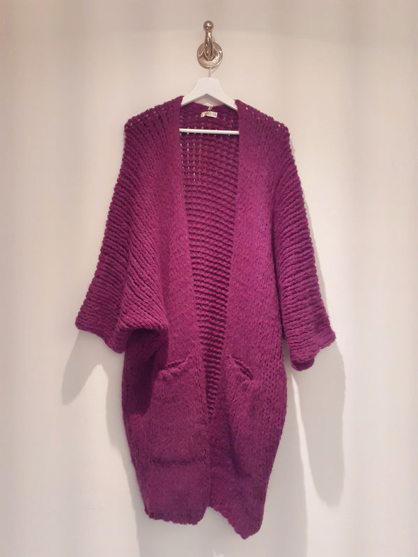 Fineena Long Oversize Chunky Knit Cardi