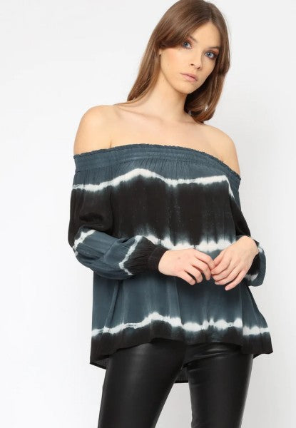 Structure top ( off shoulder) Tie Dye